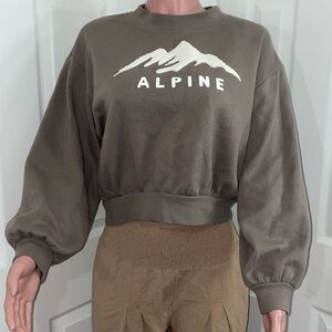 Women's Pullover Alpine Graphic Fleece size Medium